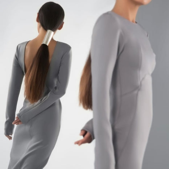 NWT $499 MAM ponytail cuff in silver - Picture 2 of 4